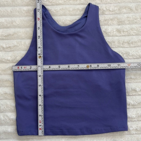 ATHLETA GIRL Cropped Tank Sports Bra Purple Size Medium 8-10 - Picture 6 of 6